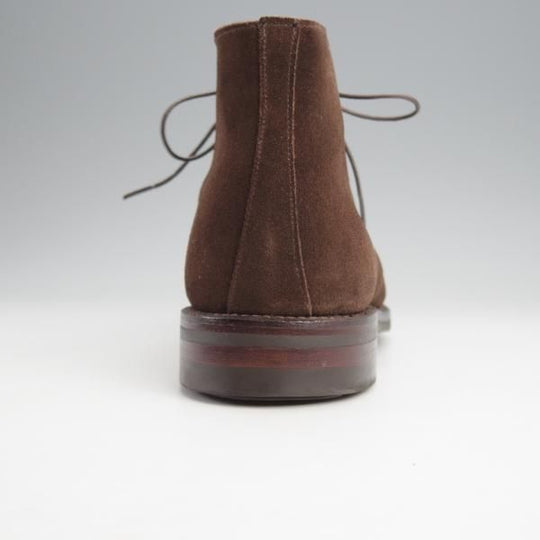 極美品★クロケット&ジョーンズ 6E【定価￥84,700-★ダイナイトソール/CHERTSEY】224ラスト/チャッカブーツ/濃茶/Crockett&Jones★j871