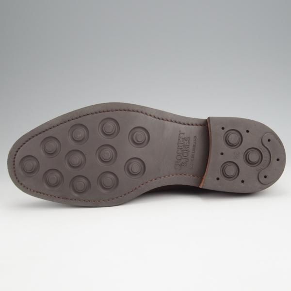 極美品★クロケット&ジョーンズ 6E【定価￥84,700-★ダイナイトソール/CHERTSEY】224ラスト/チャッカブーツ/濃茶/Crockett&Jones★j871