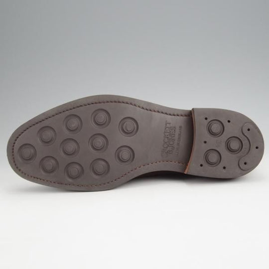 極美品★クロケット&ジョーンズ 6E【定価￥84,700-★ダイナイトソール/CHERTSEY】224ラスト/チャッカブーツ/濃茶/Crockett&Jones★j871