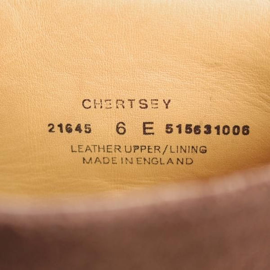 極美品★クロケット&ジョーンズ 6E【定価￥84,700-★ダイナイトソール/CHERTSEY】224ラスト/チャッカブーツ/濃茶/Crockett&Jones★j871
