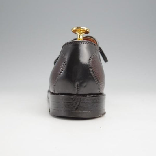 極上★オールデン 6D【貴重★コードバン×アルパインカーフ/BEAMS PLUS別注】サドルシューズ/黒×濃茶/メンズ/ALDEN★j872