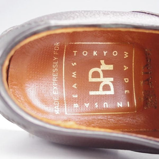 極上★オールデン 6D【貴重★コードバン×アルパインカーフ/BEAMS PLUS別注】サドルシューズ/黒×濃茶/メンズ/ALDEN★j872