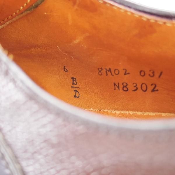 極上★オールデン 6D【貴重★コードバン×アルパインカーフ/BEAMS PLUS別注】サドルシューズ/黒×濃茶/メンズ/ALDEN★j872