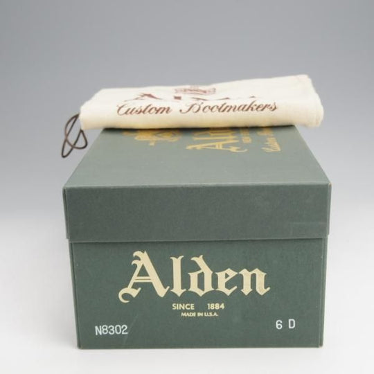 極上★オールデン 6D【貴重★コードバン×アルパインカーフ/BEAMS PLUS別注】サドルシューズ/黒×濃茶/メンズ/ALDEN★j872