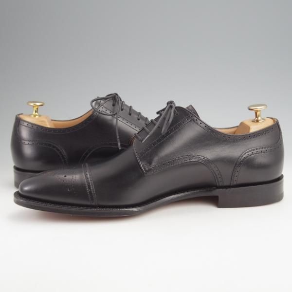 未使用★チャーチ 85F/UK8.5【★セミブローグ/WINFORD】130ラスト/カーフ/黒/メンズ/Church's★j874