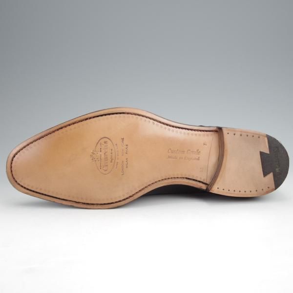 未使用★チャーチ 85F/UK8.5【★セミブローグ/WINFORD】130ラスト/カーフ/黒/メンズ/Church's★j874