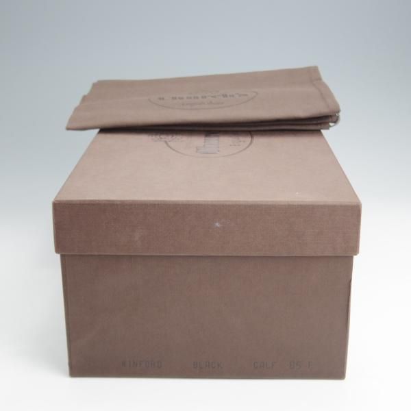 未使用★チャーチ 85F/UK8.5【★セミブローグ/WINFORD】130ラスト/カーフ/黒/メンズ/Church's★j874