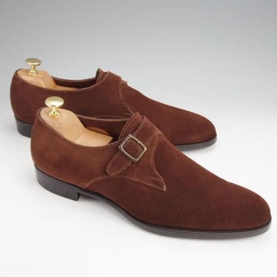 極美品★トレーディングポスト SIZE 8【貴重★Prestige Collection/(浅草)セントラル靴製】モンクストラップ/茶/Trading Post★j875