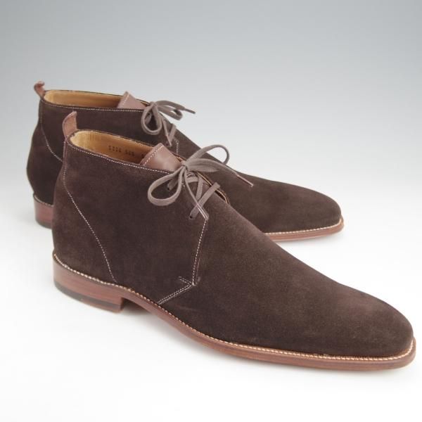極美品★(英)グレンソン 9F【★チャッカブーツ/SMITH/5024】スエード/濃茶/メンズ/GRENSON★j876