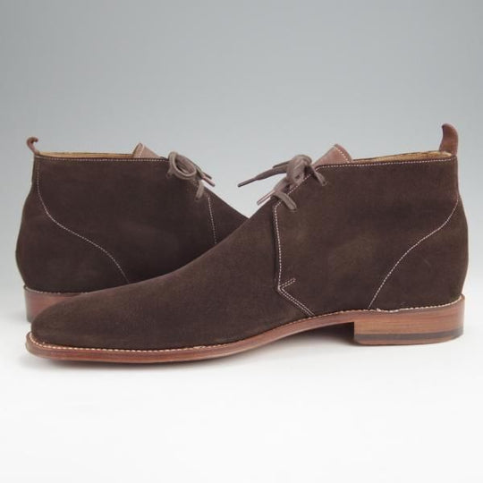 極美品★(英)グレンソン 9F【★チャッカブーツ/SMITH/5024】スエード/濃茶/メンズ/GRENSON★j876