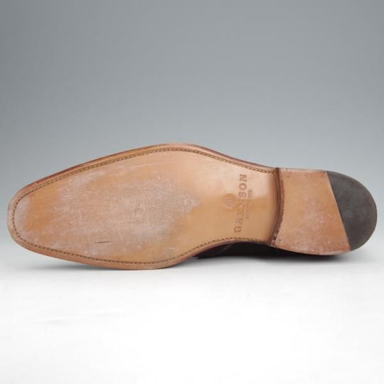 極美品★(英)グレンソン 9F【★チャッカブーツ/SMITH/5024】スエード/濃茶/メンズ/GRENSON★j876