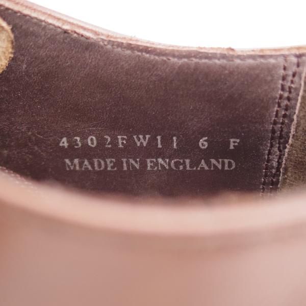 未使用★(英)BARKER/バーカー 6F【現行定価5.5万円程度★ダイナイトソール仕様/パンチドキャップトゥ】4302FW/カーフ/茶/メンズ★j879