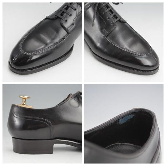 ★三陽山長 SIZE 7.5【定価￥110,000-★勘三郎/スキンステッチ/R2010ラスト】Uチップ/カーフ/黒/メンズ/KANZABURO/Sanyo Yamacho★j880