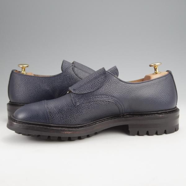 未使用★トリッカーズ SIZE 8.5【現行定価12万円程度★コマンドソール仕様/Rufus】M7824/ダブルモンク/紺/メンズ/Tricker's★j882