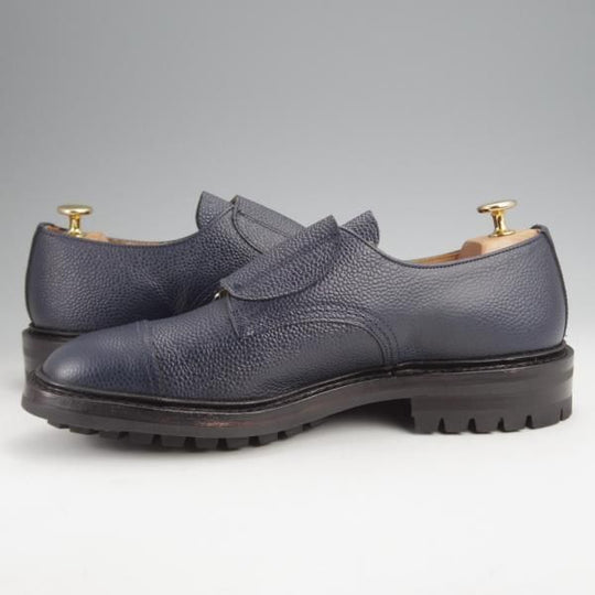 未使用★トリッカーズ SIZE 8.5【現行定価12万円程度★コマンドソール仕様/Rufus】M7824/ダブルモンク/紺/メンズ/Tricker's★j882