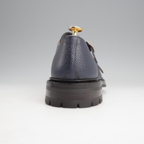 未使用★トリッカーズ SIZE 8.5【現行定価12万円程度★コマンドソール仕様/Rufus】M7824/ダブルモンク/紺/メンズ/Tricker's★j882