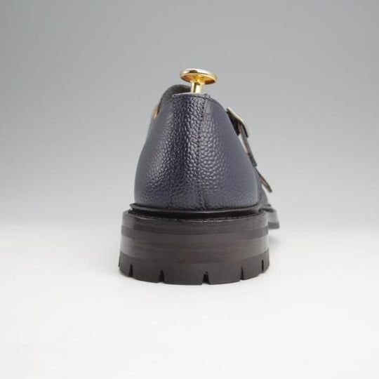 未使用★トリッカーズ SIZE 8.5【現行定価12万円程度★コマンドソール仕様/Rufus】M7824/ダブルモンク/紺/メンズ/Tricker's★j882