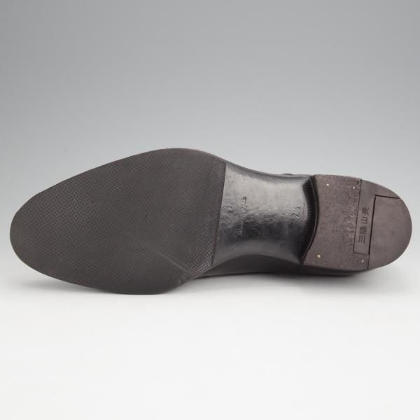 美品★三陽山長 SIZE 7.5【定価￥80,300-★友二郎/R2010ラスト】ストレートチップ/カーフ/黒/メンズ/TOMOJIRO/Sanyo Yamacho★j883