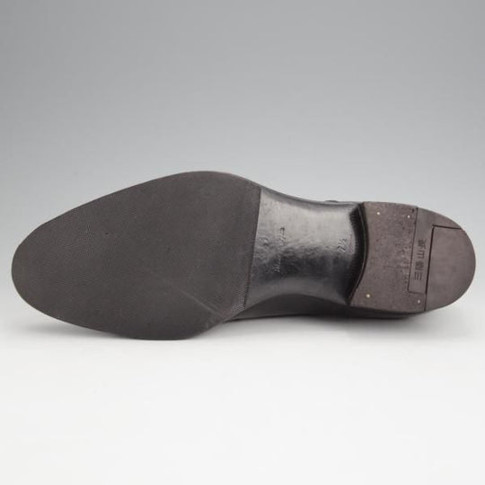 美品★三陽山長 SIZE 7.5【定価￥80,300-★友二郎/R2010ラスト】ストレートチップ/カーフ/黒/メンズ/TOMOJIRO/Sanyo Yamacho★j883