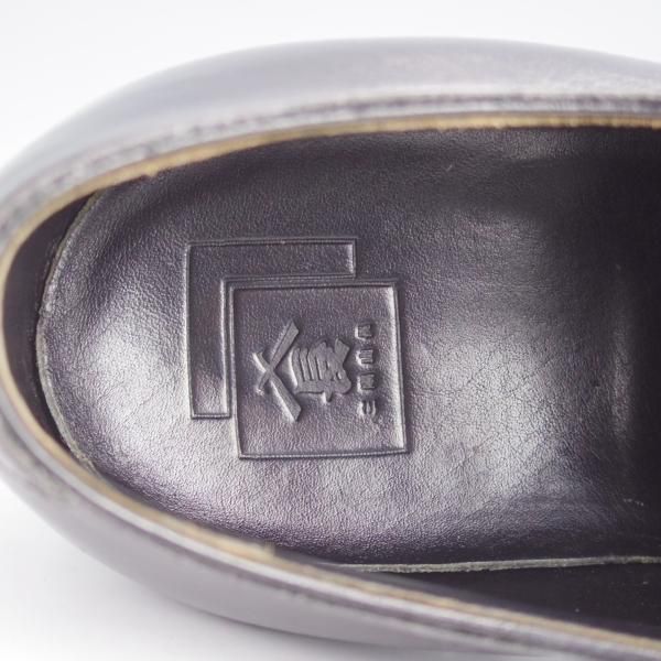 美品★三陽山長 SIZE 7.5【定価￥80,300-★友二郎/R2010ラスト】ストレートチップ/カーフ/黒/メンズ/TOMOJIRO/Sanyo Yamacho★j883
