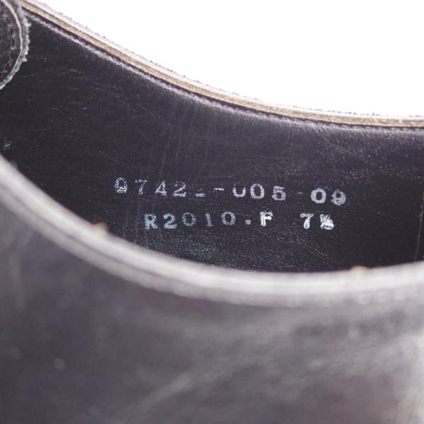 美品★三陽山長 SIZE 7.5【定価￥80,300-★友二郎/R2010ラスト】ストレートチップ/カーフ/黒/メンズ/TOMOJIRO/Sanyo Yamacho★j883