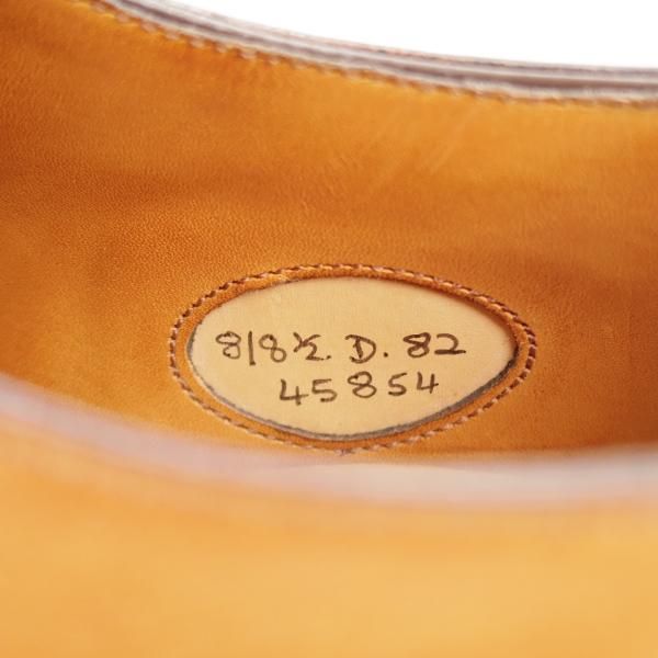 美品★エドワードグリーン 8D【現行定価￥258,500-★ドーバー/DOVER】82ラスト/Uチップ/薄茶/メンズ/EDWARD GREEN★j885