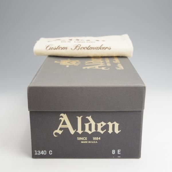 極美品★オールデン 8E【同系モデル定価￥176,000-★コードバン仕様/1340C】バリーラスト/チャッカブーツ/黒/メンズ/ALDEN★j886