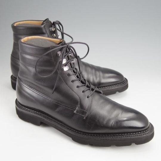 美品★ジョンロブ 5E【定価￥337,700-★ミュージアムカーフ×グレインレザー/8695ラスト】ALDER/レースアップブーツ/黒/JOHN LOBB★j887