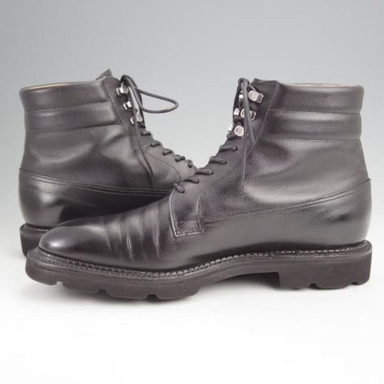 美品★ジョンロブ 5E【定価￥337,700-★ミュージアムカーフ×グレインレザー/8695ラスト】ALDER/レースアップブーツ/黒/JOHN LOBB★j887