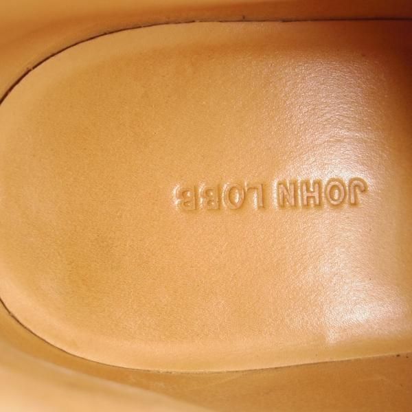 美品★ジョンロブ 5E【定価￥337,700-★ミュージアムカーフ×グレインレザー/8695ラスト】ALDER/レースアップブーツ/黒/JOHN LOBB★j887