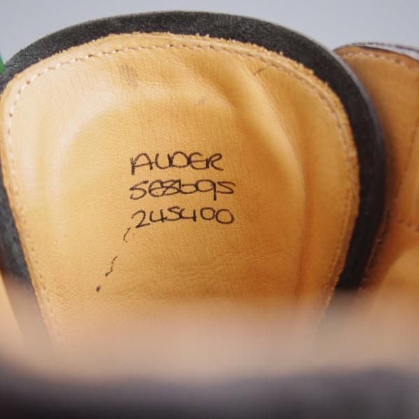 美品★ジョンロブ 5E【定価￥337,700-★ミュージアムカーフ×グレインレザー/8695ラスト】ALDER/レースアップブーツ/黒/JOHN LOBB★j887