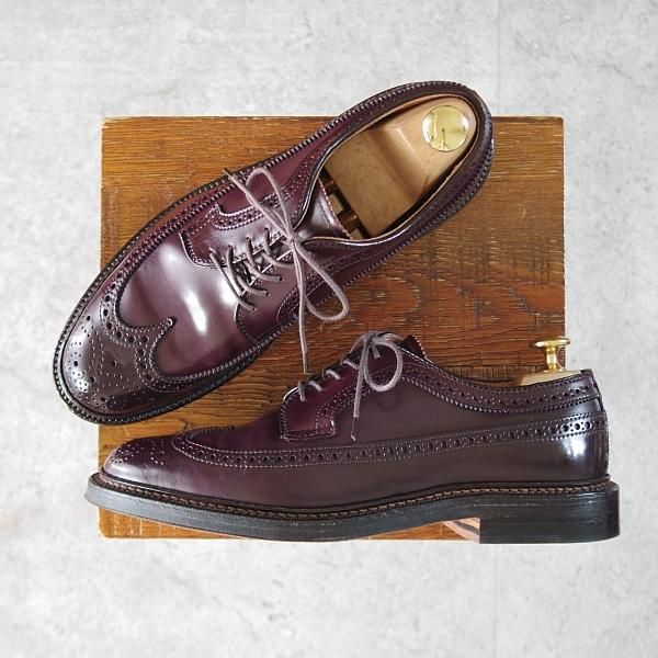 未使用★オールデン 6C【定価￥173,800-★コードバン仕様/975】バリーラスト/ロングウイング/バーニーズNY別注/赤茶/メンズ/ALDEN★j888