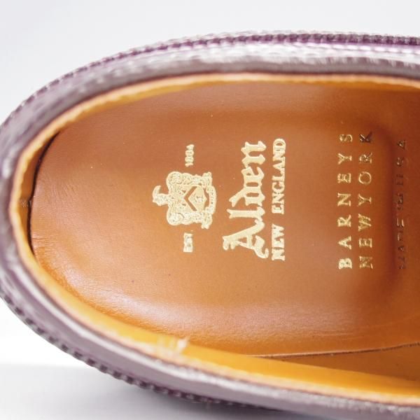 未使用★オールデン 6C【定価￥173,800-★コードバン仕様/975】バリーラスト/ロングウイング/バーニーズNY別注/赤茶/メンズ/ALDEN★j888