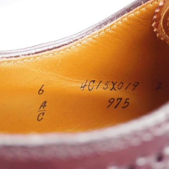 未使用★オールデン 6C【定価￥173,800-★コードバン仕様/975】バリーラスト/ロングウイング/バーニーズNY別注/赤茶/メンズ/ALDEN★j888