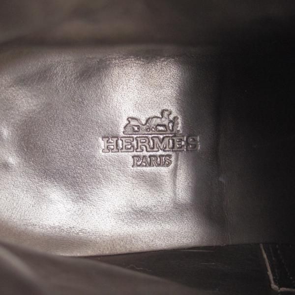 美品★ジョンロブ SIZE 6【貴重★エルメス別注/HERMES/ミュージアムカーフ】JAMES/ジョッパーブーツ/灰茶/メンズ/JOHN LOBB★j889