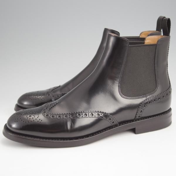 極美品★チャーチ(レディース) SIZE 36【定価￥176,000★KETSBY/サイドゴアブーツ】ポリッシュドバインダーカーフ/黒/Church's★j892