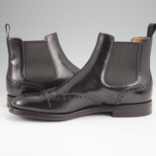 極美品★チャーチ(レディース) SIZE 36【定価￥176,000★KETSBY/サイドゴアブーツ】ポリッシュドバインダーカーフ/黒/Church's★j892