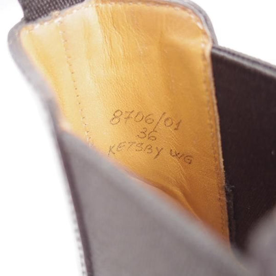 極美品★チャーチ(レディース) SIZE 36【定価￥176,000★KETSBY/サイドゴアブーツ】ポリッシュドバインダーカーフ/黒/Church's★j892