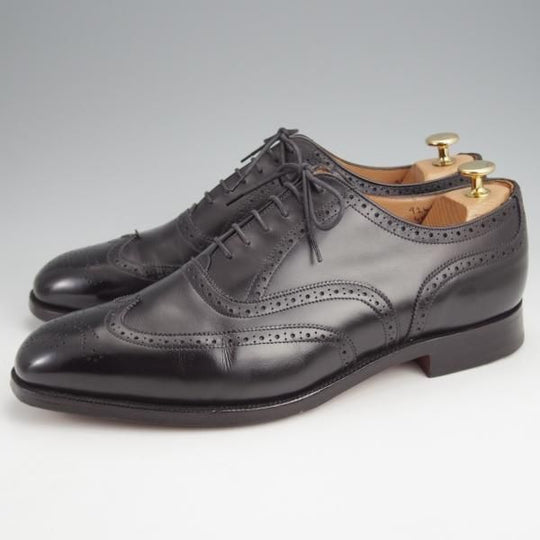 極美品★トリッカーズ SIZE 10【現行定価10万円以上★PICCADILLY/ピカデリー】6138/フルブローグ/カーフ/黒/メンズ/Tricker's★j893