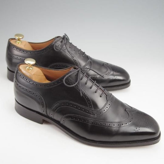 極美品★トリッカーズ SIZE 10【現行定価10万円以上★PICCADILLY/ピカデリー】6138/フルブローグ/カーフ/黒/メンズ/Tricker's★j893