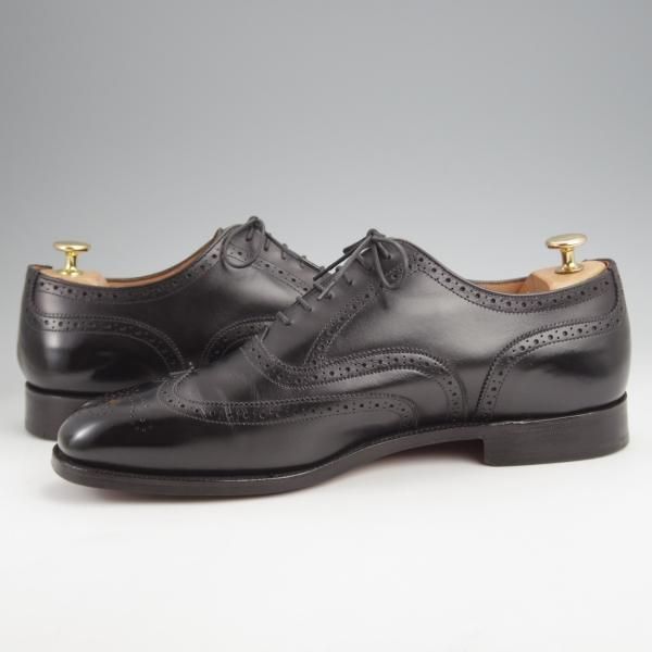 極美品★トリッカーズ SIZE 10【現行定価10万円以上★PICCADILLY/ピカデリー】6138/フルブローグ/カーフ/黒/メンズ/Tricker's★j893