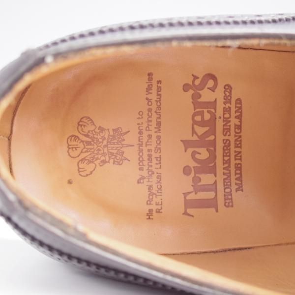 極美品★トリッカーズ SIZE 10【現行定価10万円以上★PICCADILLY/ピカデリー】6138/フルブローグ/カーフ/黒/メンズ/Tricker's★j893