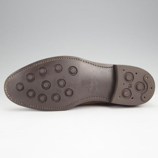 極美品★ジョンロブ 5E【貴重★PARISロゴ時代の製品/ダイナイトソール仕様】KRASNA/チャッカブーツ/スエード/茶/メンズ/JOHN LOBB★j896