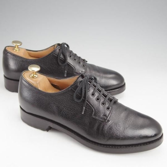 極上★(伊)F.LLIジャコメッティ SIZE 40【定価￥100,100-★ゴートレザー(山羊革)/プレーントゥ】FG217/黒/メンズ/Giacometti★j897