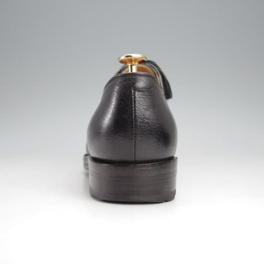 極上★(伊)F.LLIジャコメッティ SIZE 40【定価￥100,100-★ゴートレザー(山羊革)/プレーントゥ】FG217/黒/メンズ/Giacometti★j897