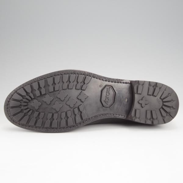 極上★(伊)F.LLIジャコメッティ SIZE 40【定価￥100,100-★ゴートレザー(山羊革)/プレーントゥ】FG217/黒/メンズ/Giacometti★j897