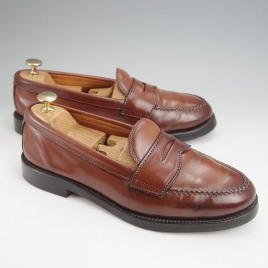 極上★オールデン 6.5E【貴重★ウイスキーコードバン/茶/67641】dezert別注/コインローファー/メンズ/ALDEN★j900