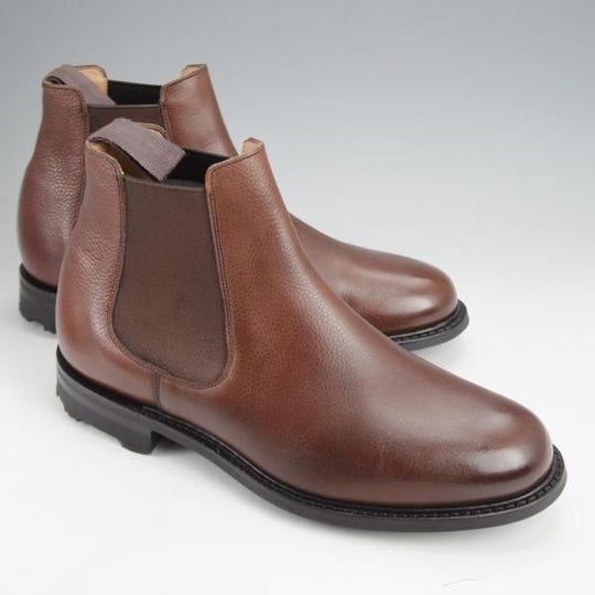 極美品★チャーチ 65G/UK6.5【同系モデル定価￥181,500-★リッジウェイソール/NUNTON2】103ラスト/サイドゴアブーツ/濃茶/Church'★j901