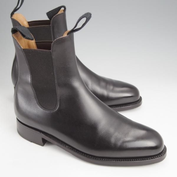 極美品★J.M.ウエストン 6D【定価￥187,000-★サイドゴアブーツ/705】39ラスト/ボックスカーフ/黒/メンズ/Weston/ウェストン★j902