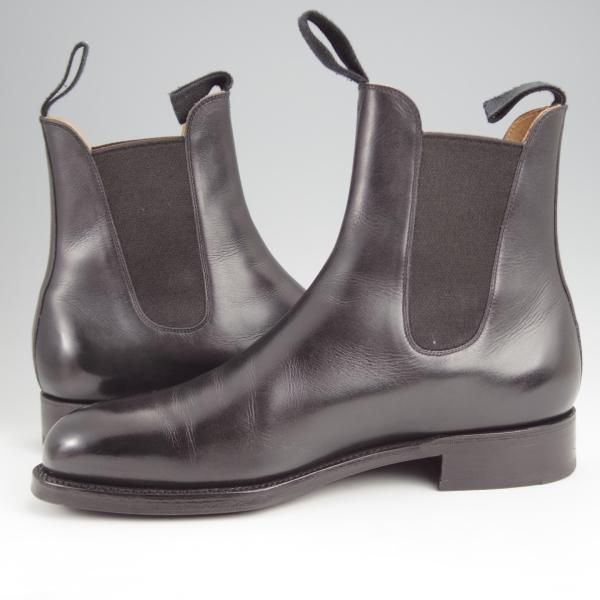 極美品★J.M.ウエストン 6D【定価￥187,000-★サイドゴアブーツ/705】39ラスト/ボックスカーフ/黒/メンズ/Weston/ウェストン★j902